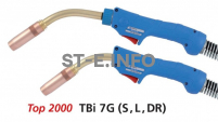 Сварочная горелка для полуавтомата TBi 7G-DR-blue-ESG, сменный поворотный корпус, длина 3 метра - st-e.info - Екатеринбург