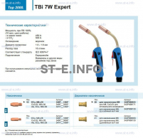 Горелка для полуавтоматической сварки TBi  7W Expert, длина 3 m. - st-e.info - Екатеринбург