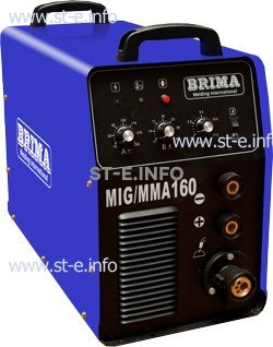 Сварочный полуавтомат инверторный одноблочный Brima MIG/MMA-160 - st-e.info - Екатеринбург