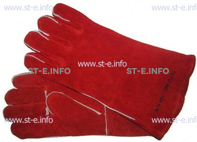 Перчатки-краги сварщика TETU 104 KEVLAR RED - st-e.info - Екатеринбург